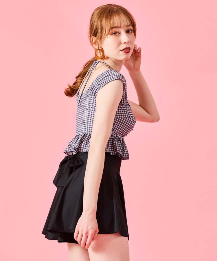 三愛水着 gingham check 3点セット「Totasu eleven」 gingham check 3点セット水着【Totasu eleven】（水着）｜San-ai
