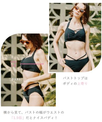 PEACH JOHN ナイスバディ水着 フリルワイヤービキニ 2024年新作】【San-ai Resort×PEACH JOHNコラボ】【ナイスバディ