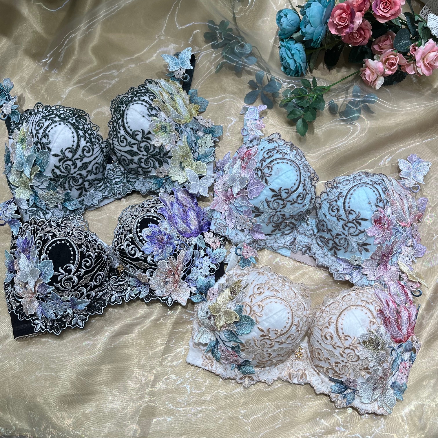 *かえで* サルート　19G スリップ　アイボリーカラー かえで様専用* サルート 19G スリップ アイボリーカラー