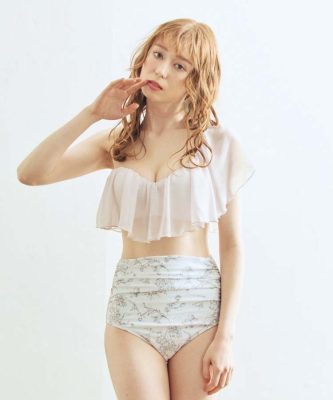 SHIBUYA109店】【楽盛り水着】 ワンショルフリルワイヤービキニ - 日本